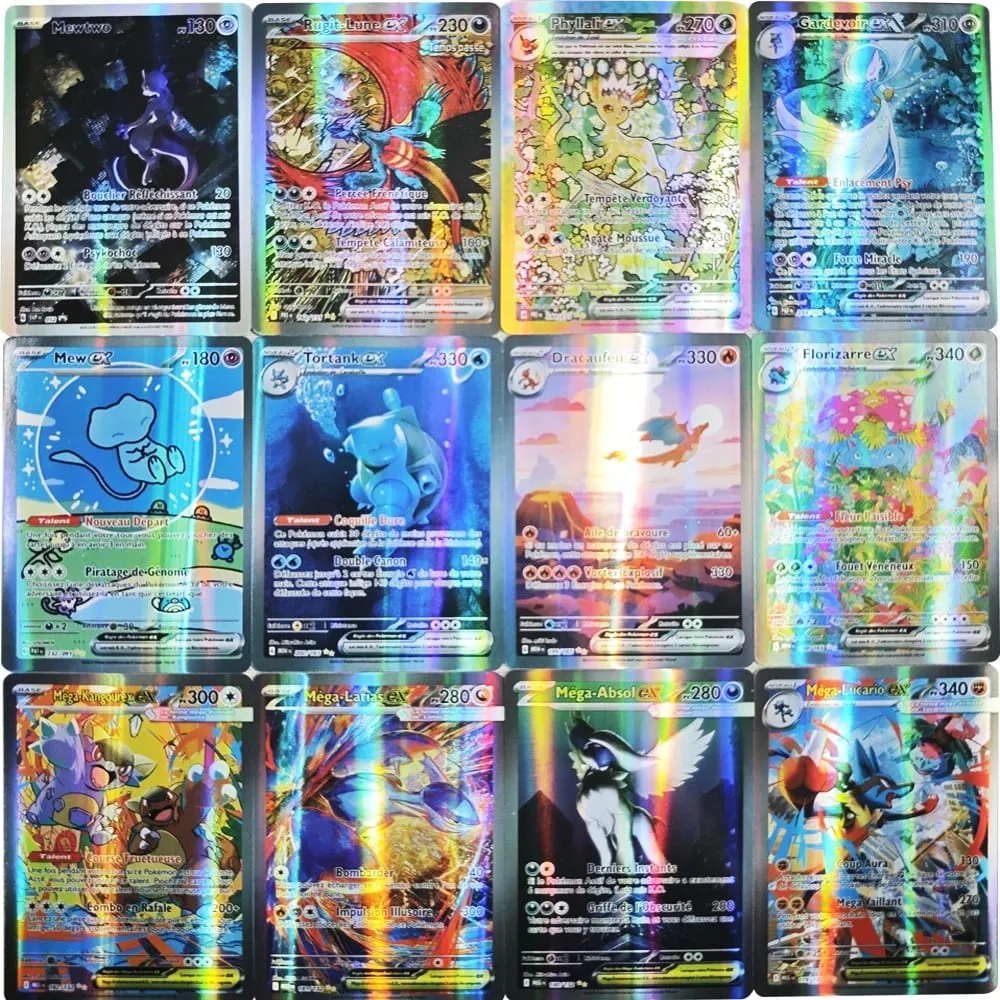 French Version Pokemon Cards VMAX V EX GX MEGA VSTAR Carte Collection Battle Trainer Children's Christmas Toys Gift
