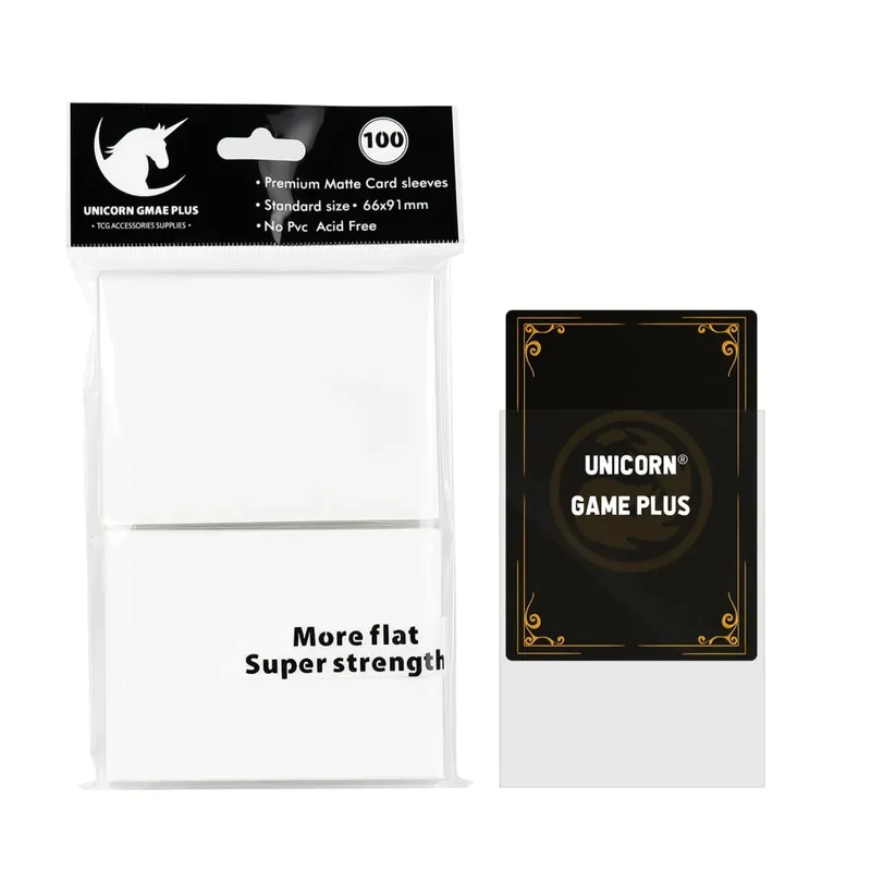 100pcs 2.5"x3.5" Premium Trading Card Sleeves 66x91mm Standard Sized Board Game Cards for MTG Magic Gathering Lorcana Game Card