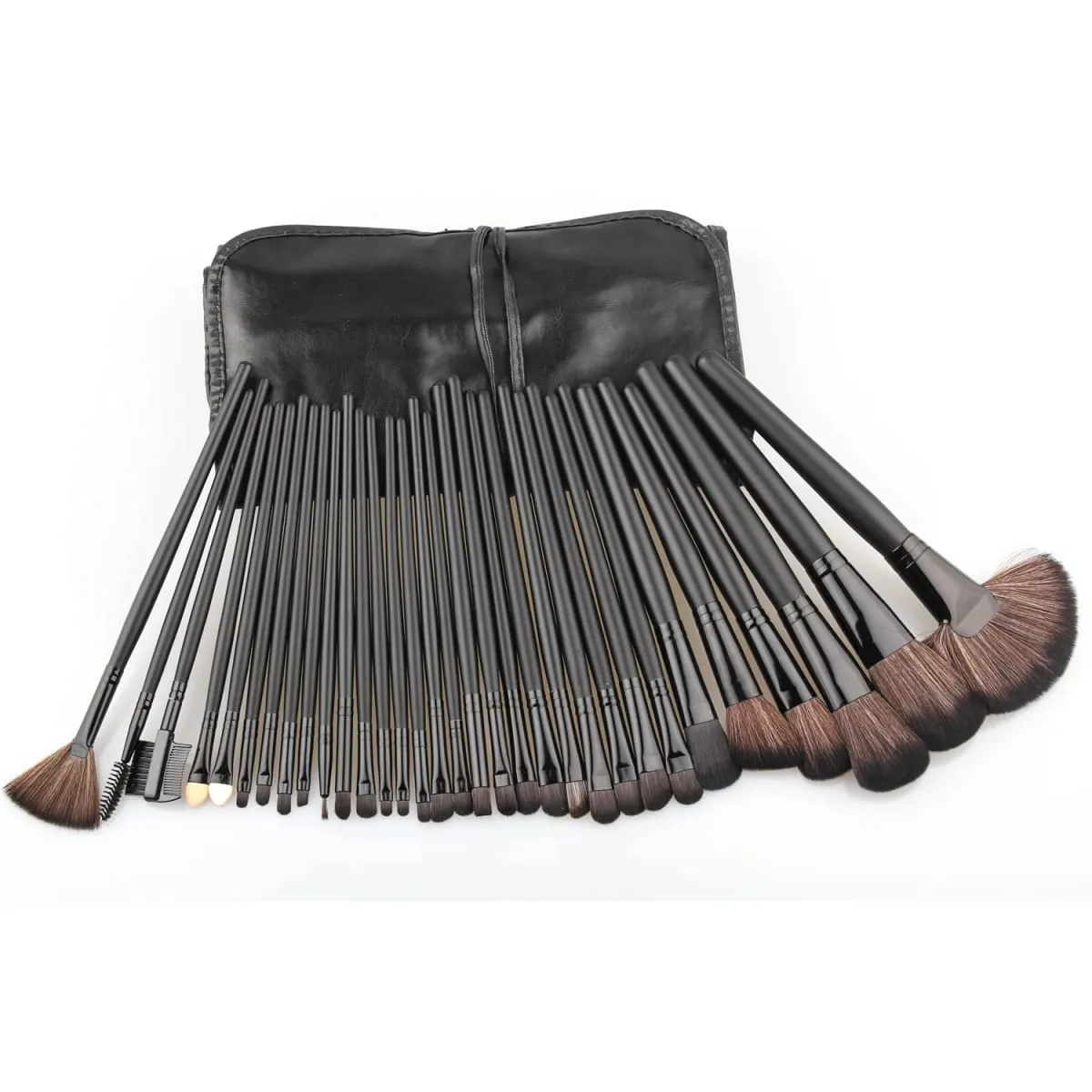 32Pcs Professional Makeup Brushes Set Goat Hair pincel maquiagem Powder Contour Brush Cosmetic Complete Kit with Leather Bag