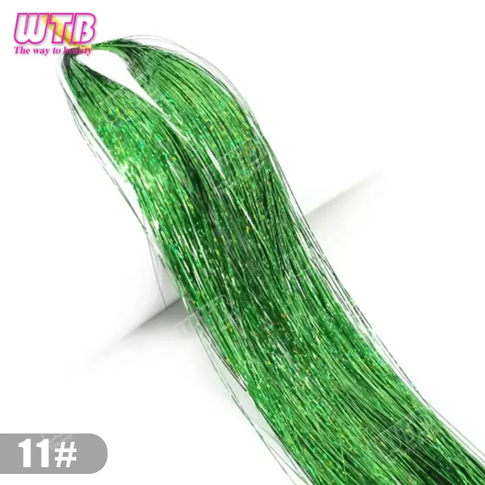 Multi-Color Glitter Synthetic Hair Extension Wig BB Clip Style Suitable for Women and Girls to Wear During Holidays and Events