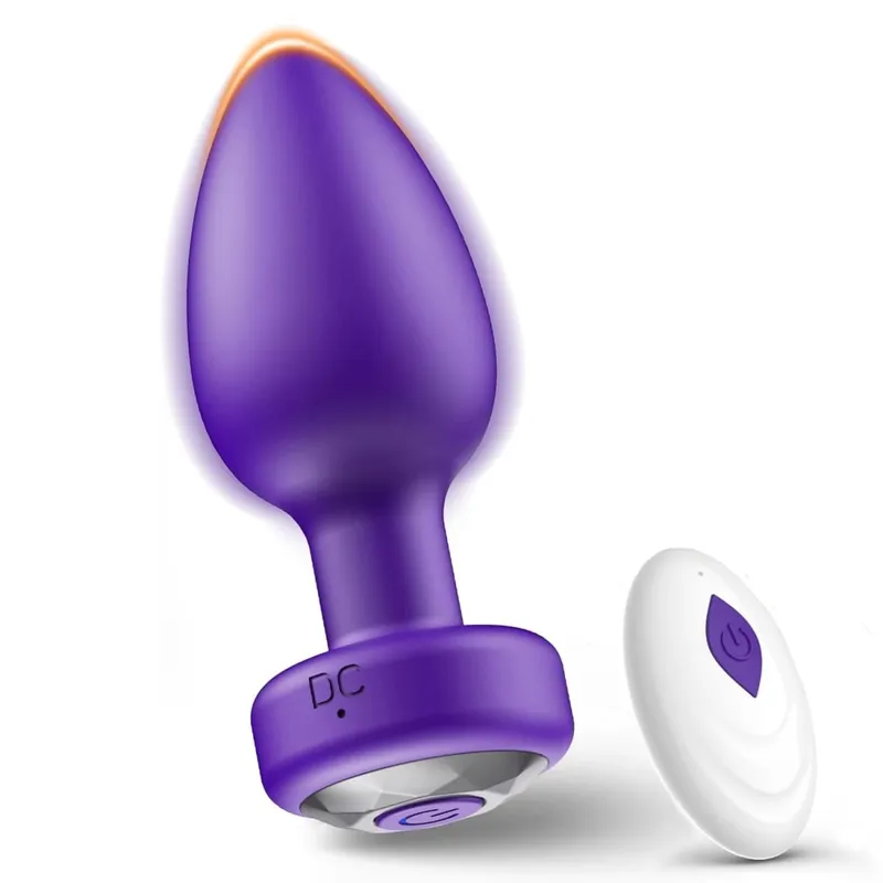 Vibrating Silicone Anal Plug Adult Sex Toy With 10 Vibration Modes Male Toy Game Prostate Massager Remote Control Or App Aode
