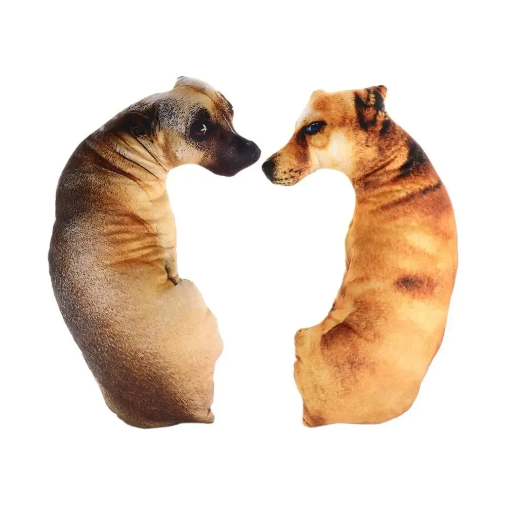 Cute 3D Lifelike Animal Throw Pillow Soft Dog Pillow Creative Cushion Home