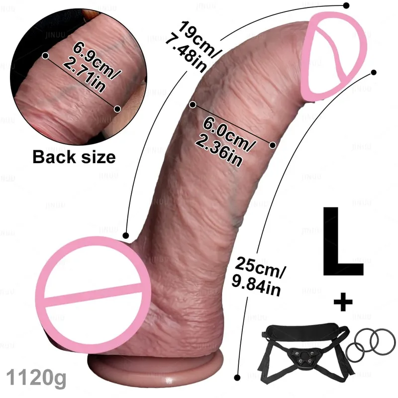 Thick Dildos Realistic Silicone Strapon Dildo Women Sex Toys G-spot Masturbation Big Penis Dick Strap on Anal Dildo Lesbian 18+