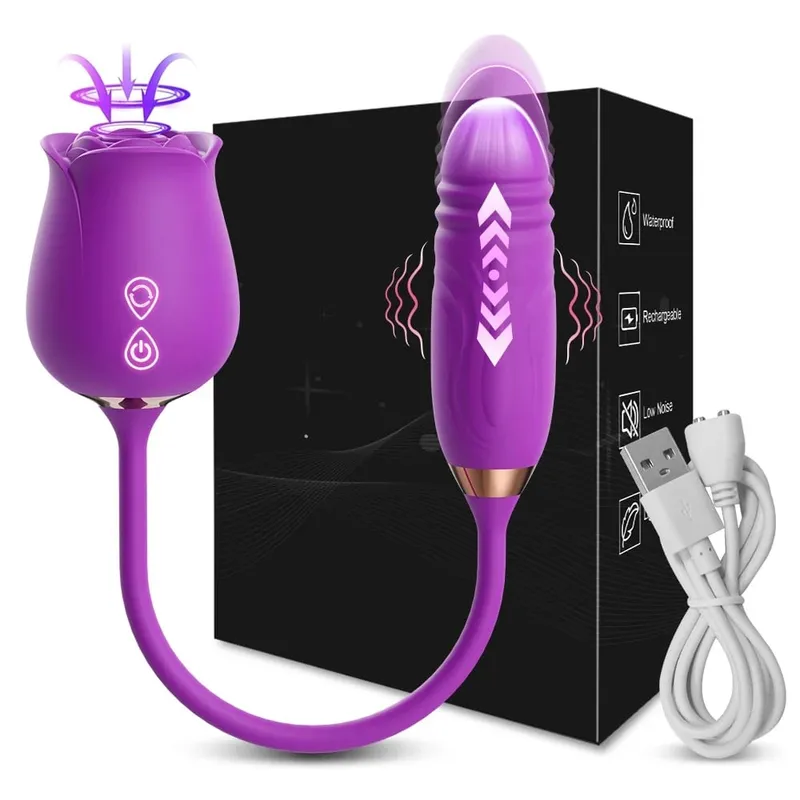 Clit Sucker Vibrator for Women Sucking Clitoris Stimulator with Thrusting Egg Female Masturbation Adult Goods Sex Toy for Women — image 11