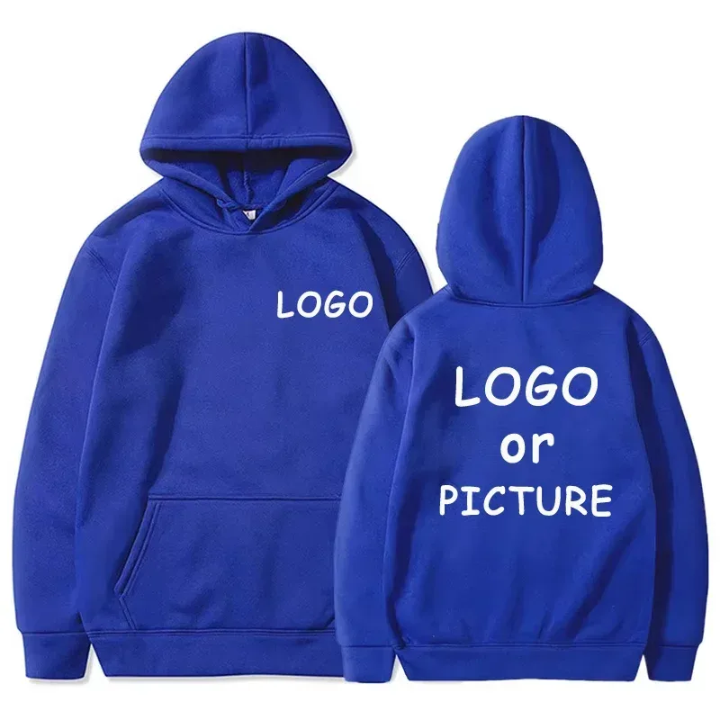 Custom logo printed men's women's casual hoodies long sleeve hoodies autumn and winter personalized street style sweatshirts.