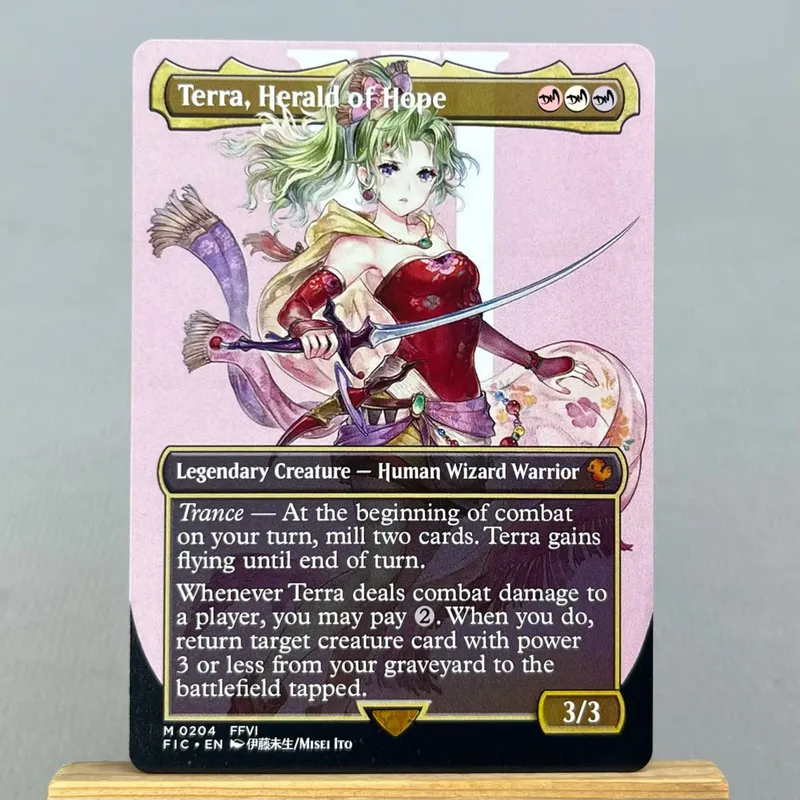 FIN FCA FIC HOLO14-Ⅰ02 Tcg Proxy Cards Vivi Ornitier Summon Bahamut Rhystic Study Y'shtola Night's Blessed