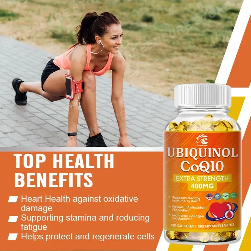 Mua 3 tặng 1 - Viên nang CoQ10 (Ubiquinone) 400mg - Hỗ trợ sức khỏe tim mạch & năng lượng não bộ – Bổ sung hấp thu cao