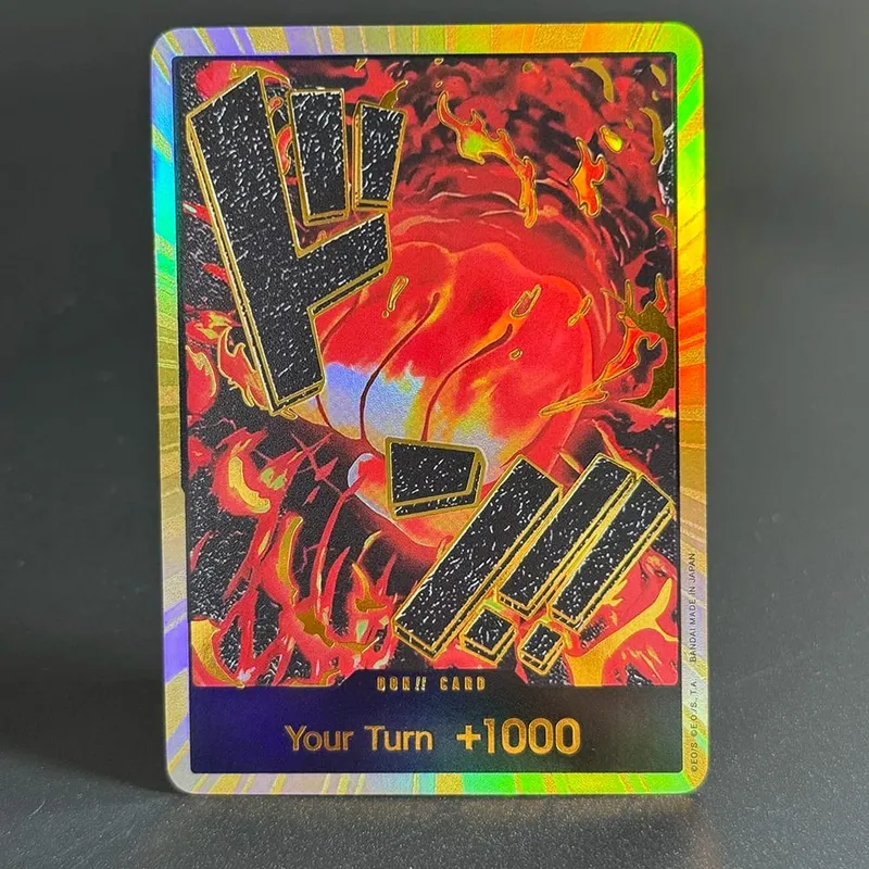 10PCS DON OPCG English TCG Gold DON!!! Collection Cards Zoro Ace Doflamingo Rebecca FOIL NM Refraction Flash Cards ToyGifts OPCG