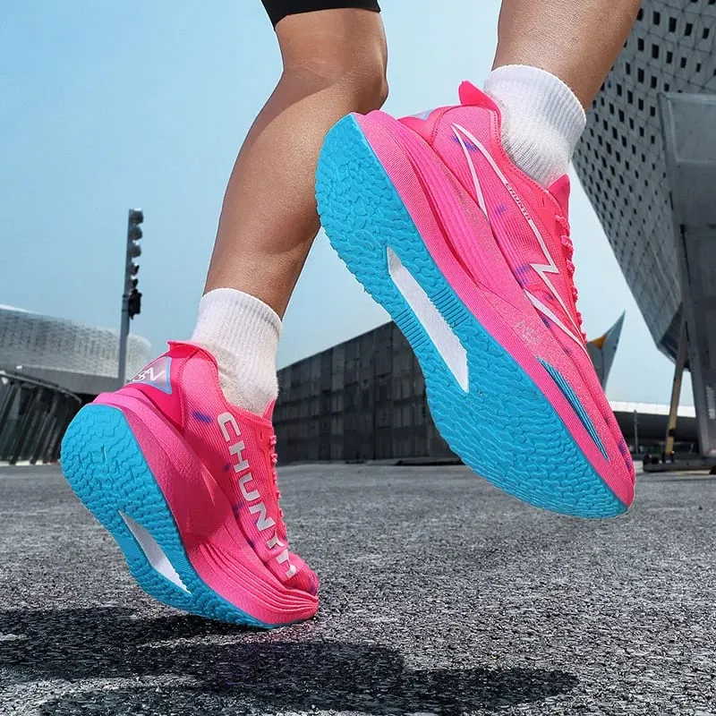 Men Marathon Running Shoes Carbon Plate Outdoor Sports Tenis Breathable Lightweight Woman Comfortable Training Athletic Sneakers