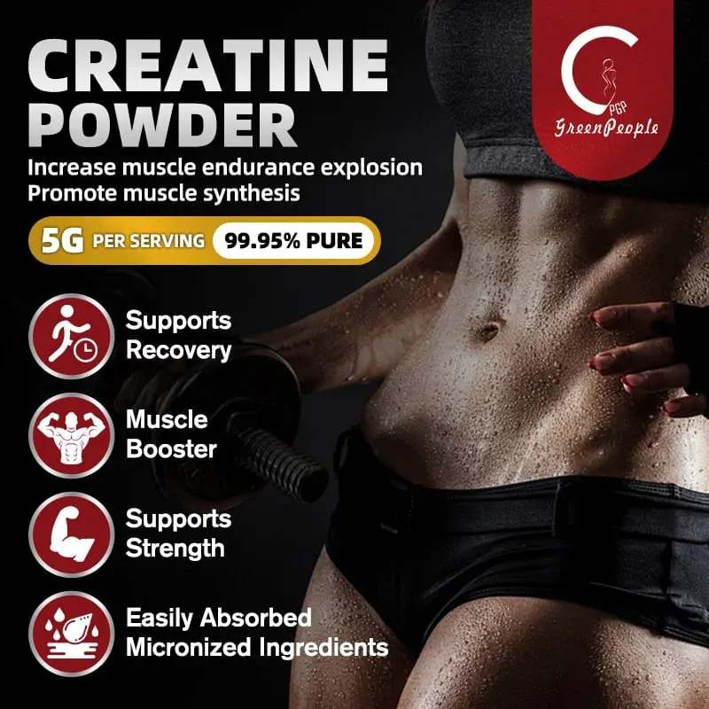 Pre Workout Creatine Powder para sa Mga Lalaki at Babae - Cognitive & Exercise Performance Support - NSF Certified para sa Sport- 150 Grams