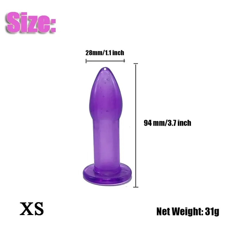 5PCS/Set Anal Plug Bullet Shape Butt Plug Trainer Kit Dilator Progressive Training Adult Sex Toy for Women Men Couples Gear