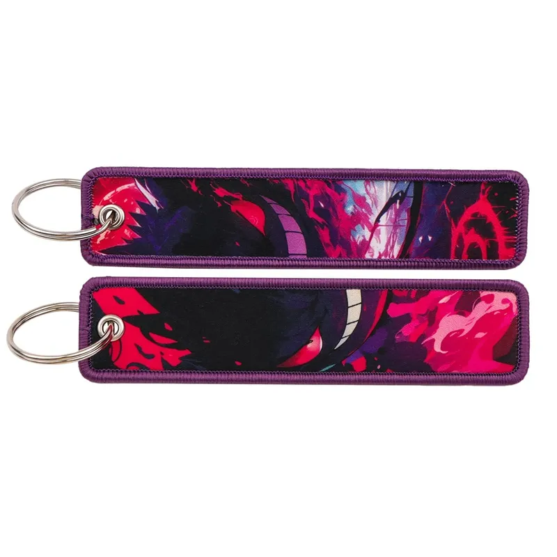 HOT Koop Pokémon Anime Monsters Sleutelhanger voor Auto Rugzak Sleutelhouders Borduren Sleutelhangers Sleutel Tag Jet Tag Accessoires Gif 1pcts