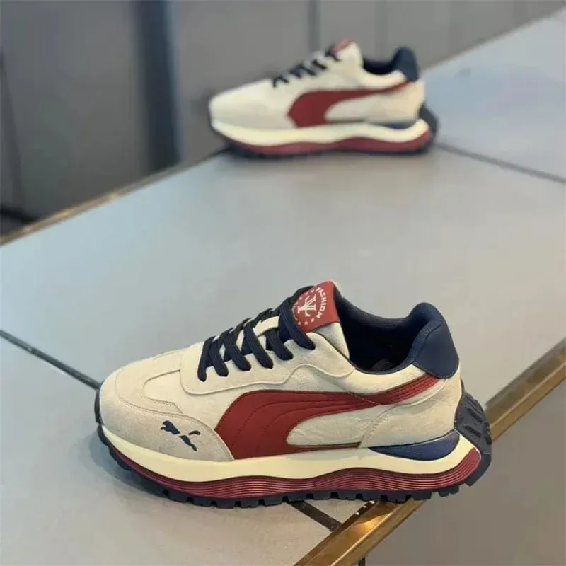 2025 Casual Shoes Men's Sports Sneakers Street Casual Platform Shoes Soft and Comfortable Non-slip Fashion Men's Shoes
