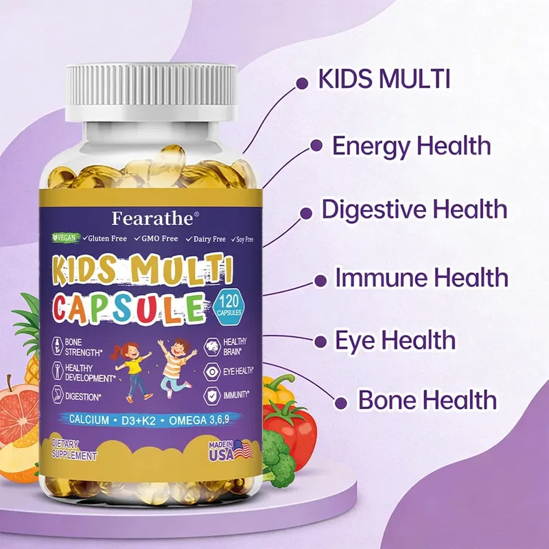 Kids Complete Nutrition Gummies with Vitamin D3 Zinc and Iodine for Immune Support and Growth Support 60 Gummies