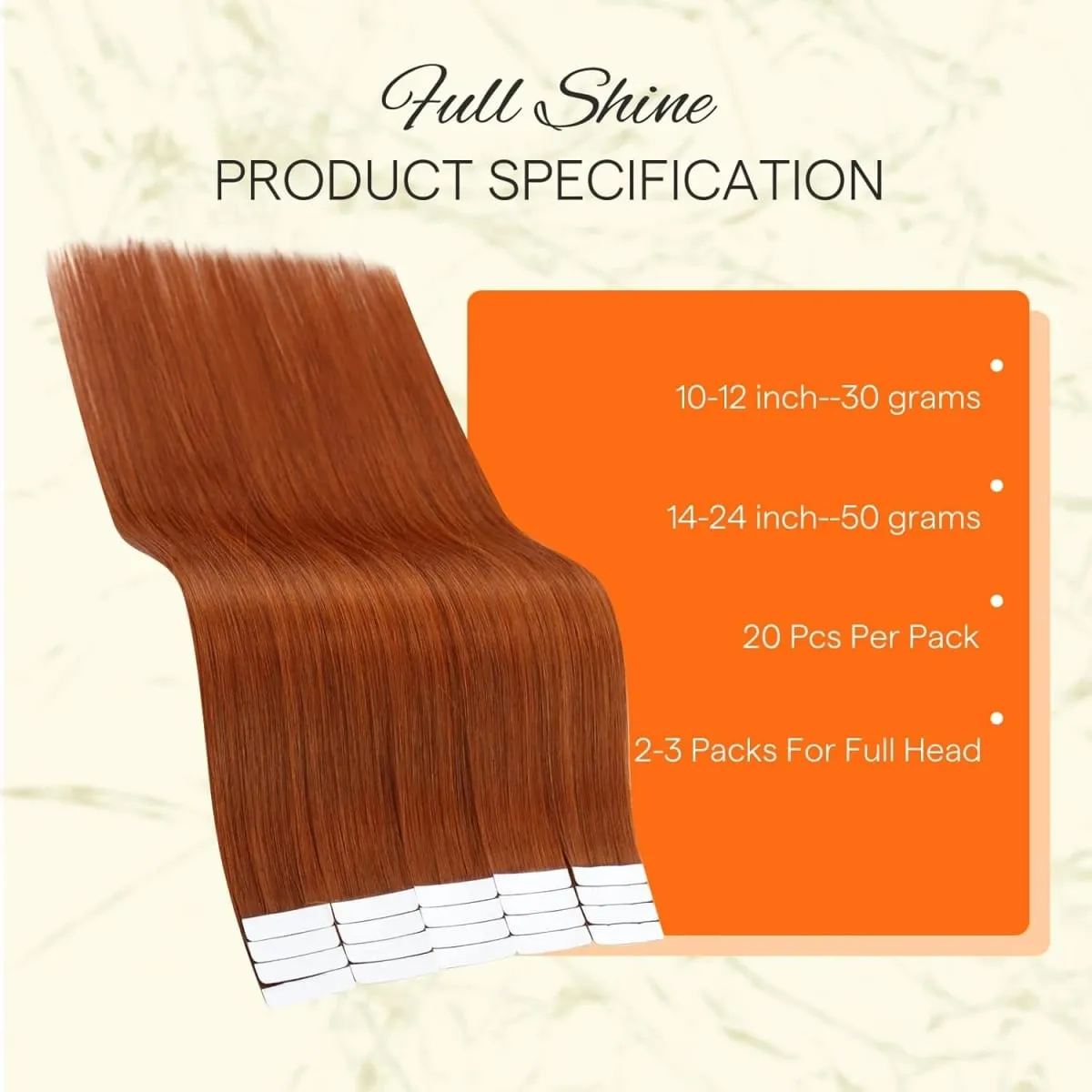 [Nova cor] fita de brilho completo em extensões de cabelo humano brasileiro remy extensões de cabelo reto 20 peças 50g para mulheres