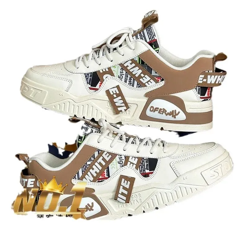 2026 Casual Sneakers New Fashion Leather Sneakers New Skateboard Mens Shoes Outdoor Running Sports Shoes Hiking Tennis Platform