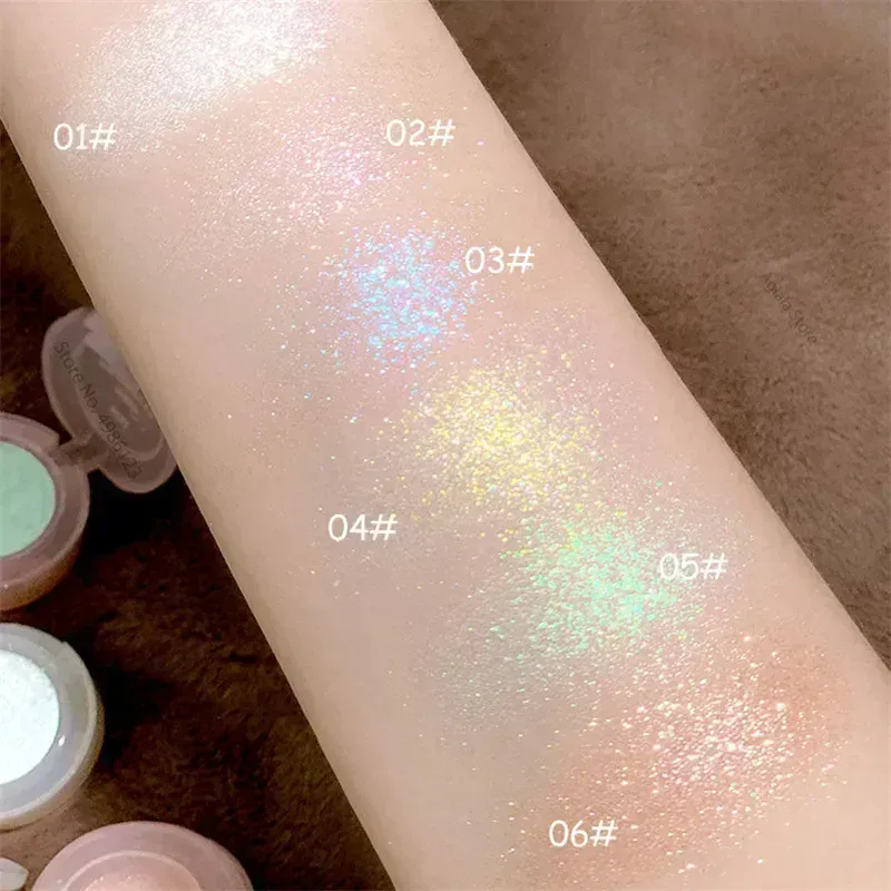 Diamond Glitter Monochrome Eyeshadow Palette Sequins Pearlescent Highlighter Powder Makeup Brighten Shiny Eyes Makeup Cosmetics