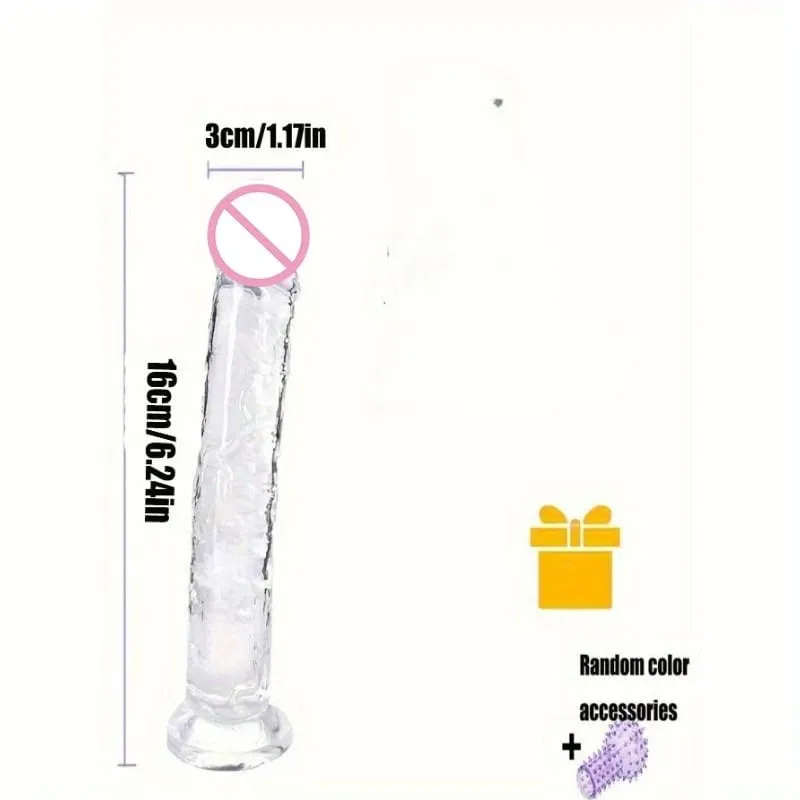 Transparent Soft Jelly Dildos Strong Suction Cup Female Anal Masturbator Clitoral Stimulator Big Dick Lesbian Women Sex Toys 18+
