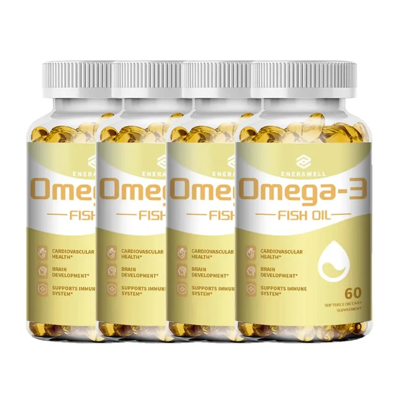Omega 3 Fish Oil - Rich in EPA+DHA Supports Joint Brain and Eye Health Enhances Immune Function and Antioxidant