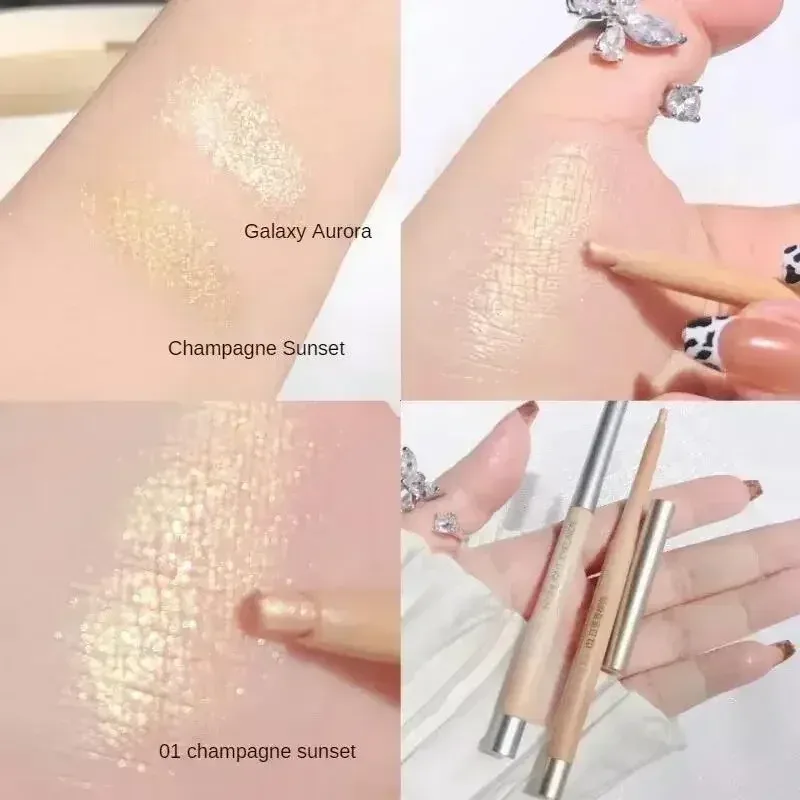 Matt Brightening Lying Selyemhernyó Shadow Pen Dual-use Eyeliner Gel Pen Bézs bőrtónus korrektor Pen Smooth Contour szemhéjfesték