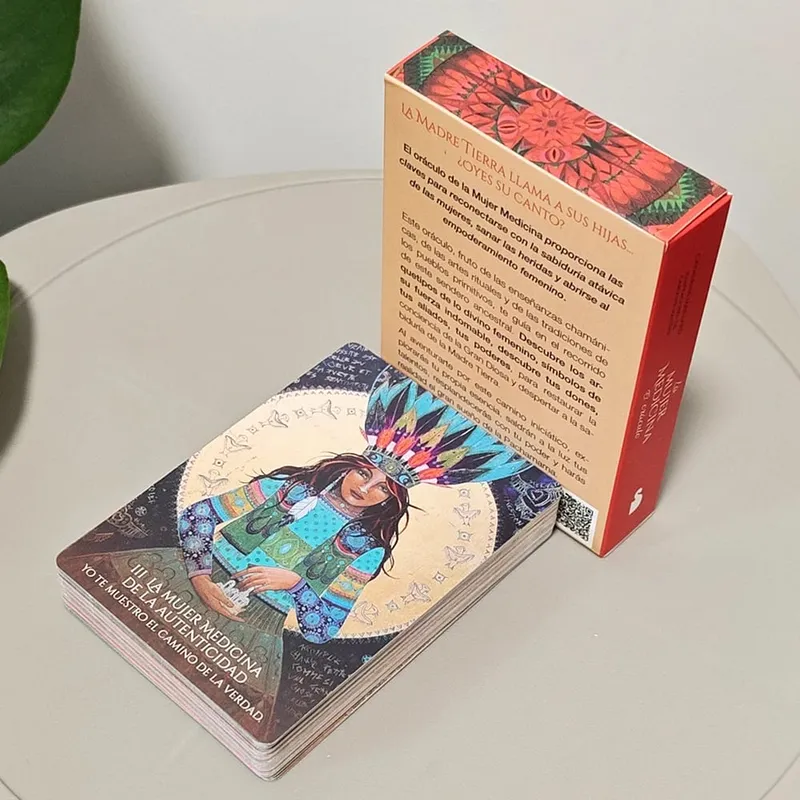 Medicine Woman Oracle - 49 Shamanic Archetype Cards 10.5*7.5cm for Healing and Empowerment (Spanish Version)