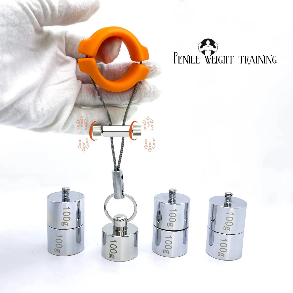 Penis Trainer Weight-Bearing Exercise for Testicles Adjustable Weight Dick Strength Training Sex Toy Adult Men Toys