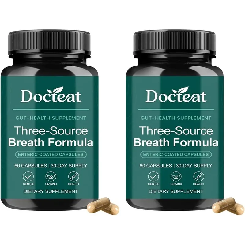 Docteat Gut Health Supplement Capsules with Berberine HCl Digestive Enzymes for Digestive Wellness & Immune Support 60 Capsules