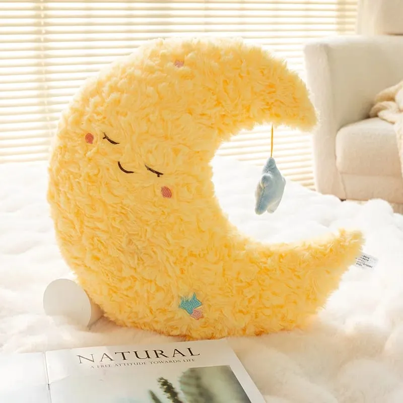 45cm Cute Rainbow Cloud Sun Moon Star Throw Pillow Cushion Rainbow Plush Toy Bedroom Decoration Doll Pillow Sofa Cushion