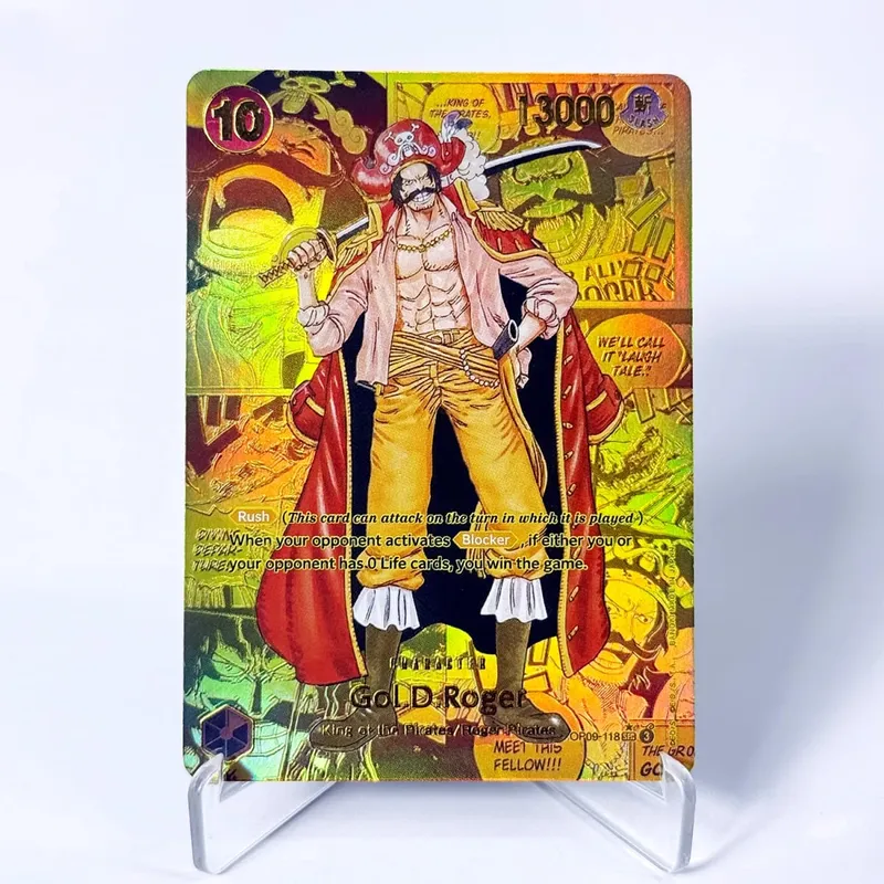 OP09 One Piece Emperors in the New World Curated Deck Luffy Shanks Roger Buggy Zoro Dragon Foil Textured Proxy Cards English