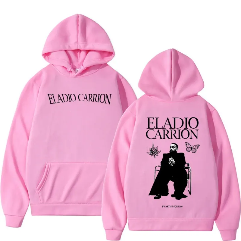 Rapper Eladio Carrion Hoodies Men's Women Clothing Fashion Oversized Pullovers Fleece Long Sleeve Hooded Sweatshirts Streetwear