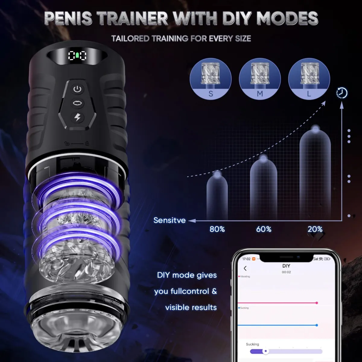 Automatic Sucking Male Masturbator Cup AI Sync Adult Sex Toys for Men 7 Thrusting Rotation Modes Blowjob Pocket Pussy Penis Pump