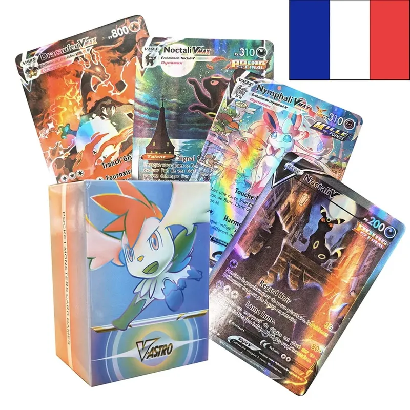 2025 New French Pokemon Cards VMAX V EX GX MEGA VSTAR Carte Collection Battle Trainer Children's Christmas Toys Gift