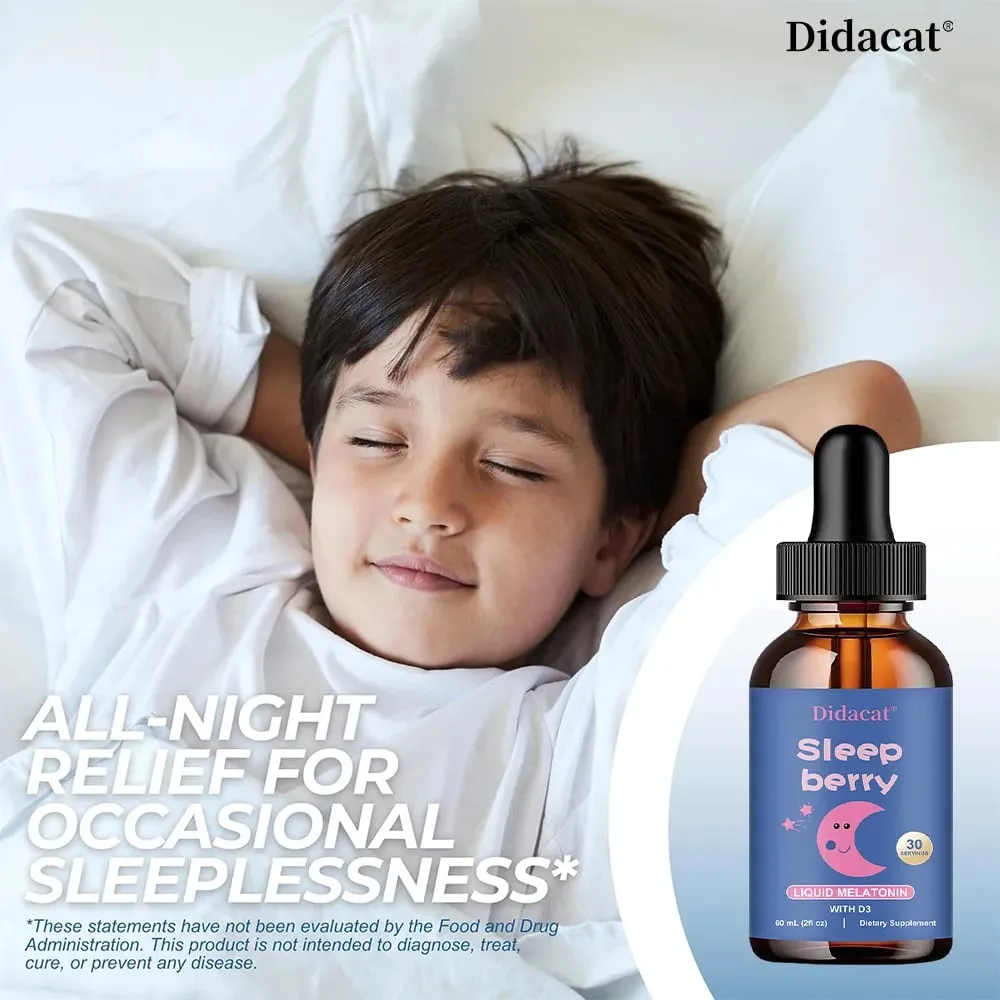 Melatonina líquida - con saúco y vitamina D - Apoyo al sueño del sistema inmunológico - Gotas de melatonina