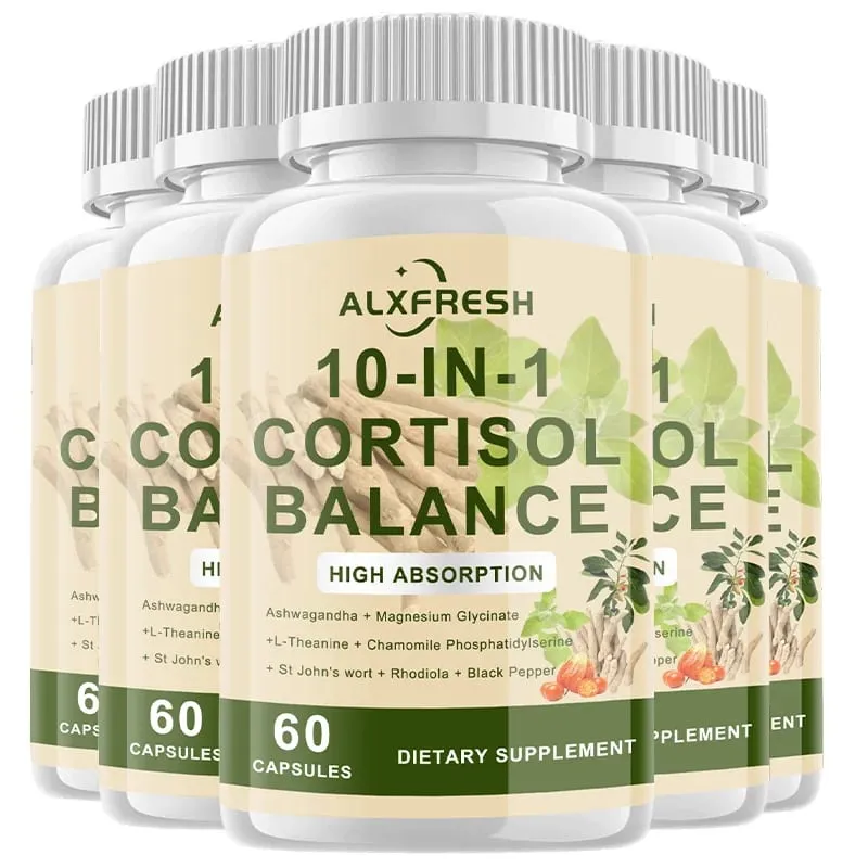 Cortisol Capsules Relieve Stress Anxiety Improve Sleep Quality Promote Physical Recovery Reduce Abdominal Fat Protect cognitive