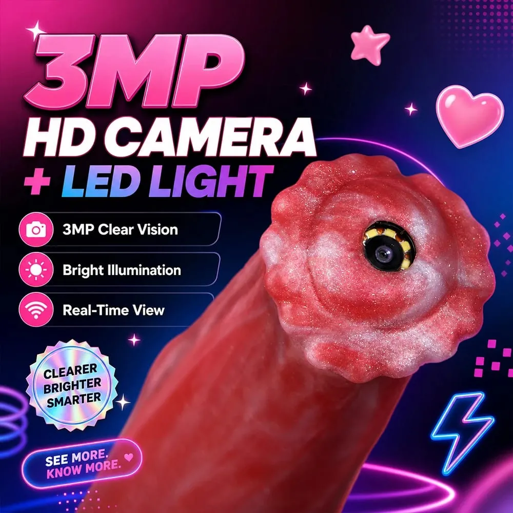 31inch Long Horse Dildo Anal Speculum Sex Toys Real-time Viewing Camera Giant Silicone Butt Plug with Strong Suction Cup