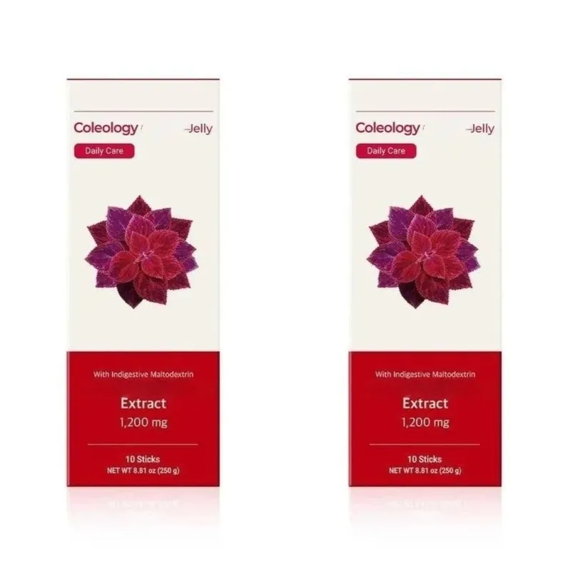 Coleology Cutting Stick Jelly Pomegranate Flavor with Plant Based Formula and Chia Seeds Help Stay Healthy 10packs Supplement