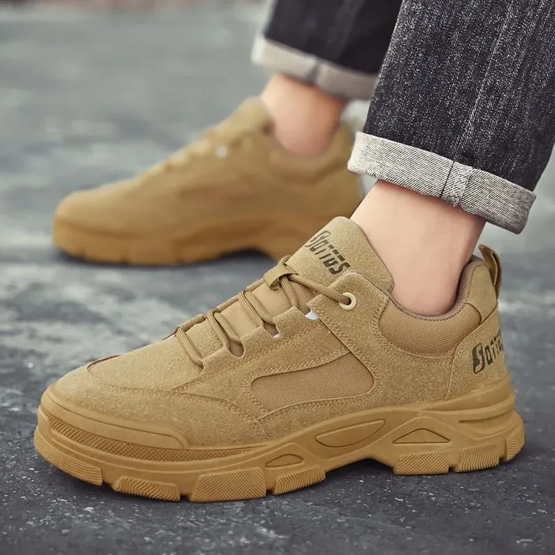 2026 Men's Works Casual Shoes Autumn Winter Breathable Anti-slip Wear Resistant Sneakers Outdoor Men Hiking Sports Shoes Zapatos