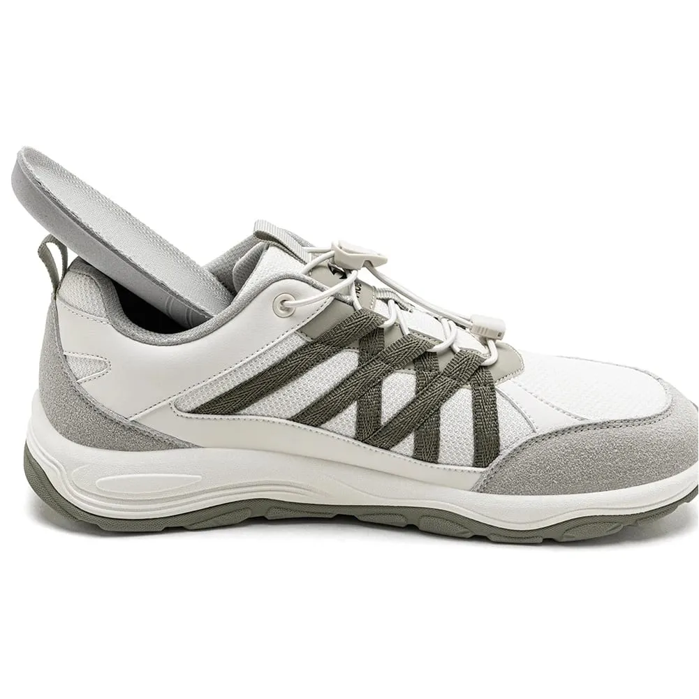 Unisex Hiking Walking Shoes Wide Toe Elastic Band Sneakers Cross Outdoor Travel Mesh Running Shoes for Men Women