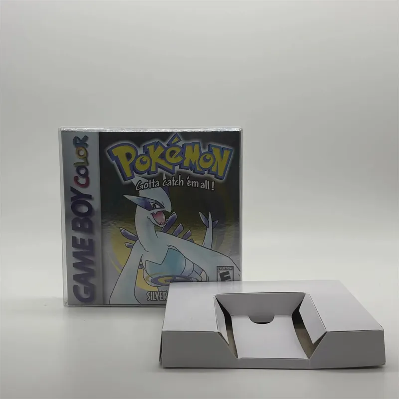 Pokemon Series Blue/Crystal/Gold/Green/Red/Silver/Yellow GBC Game in Box with Manuals for Video Game Cartridge USA Version