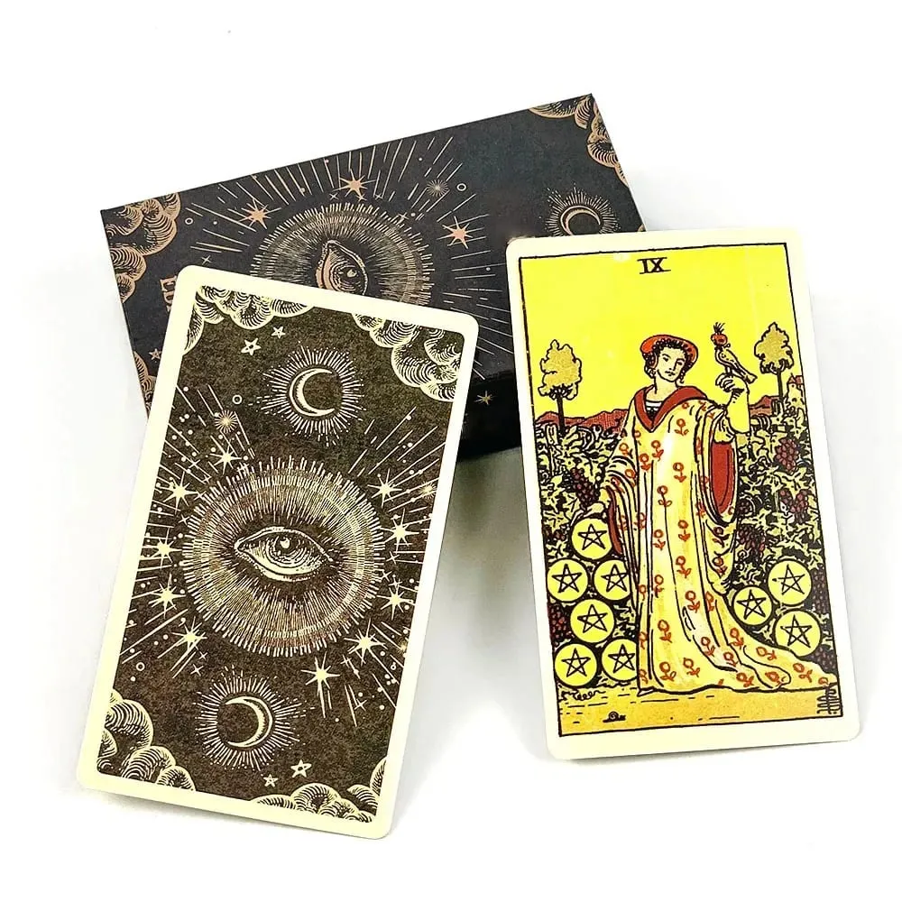 Russian Edition Tarot Cards Fate Divination Edition Playing Games With Guidebook For Beginners Entertainment Gathering Game Tool