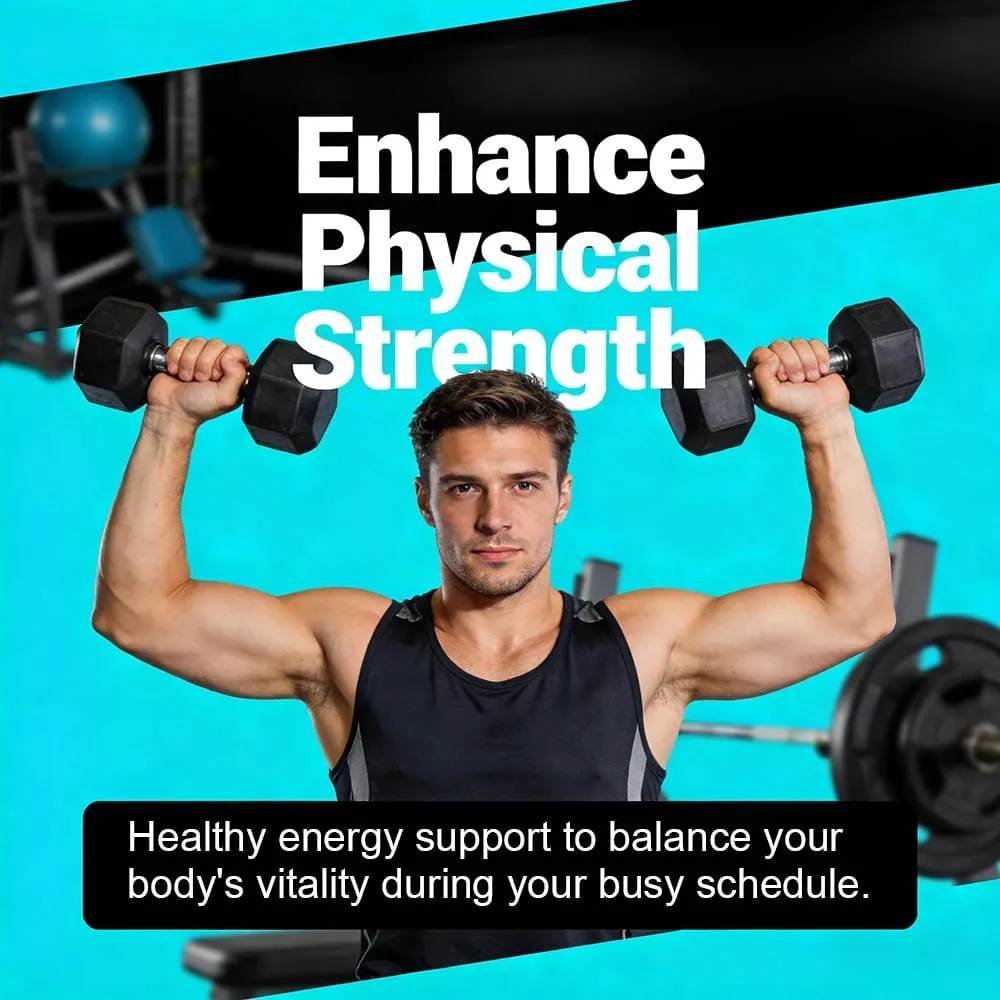 Enhancing Supplement Blend - L-Arginine + Maca + Ashwagandha Stamina Muscle Growth Vascular Function Blood Circulation