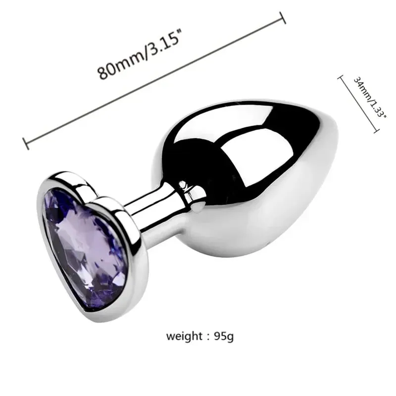 S/M/L Metal Anal Plug Butt Plug Sex Toy Butt Toy for Women Men Couples Gay Adult Game Masturbation Anal Diamond Sex Shop