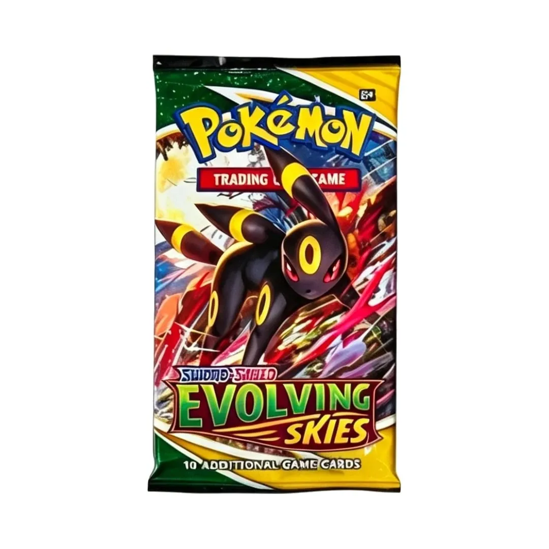 Pokemon TCG Sword & Shield Evolving Skies Booster Box 36 Packs Trading Card Game Collection Cards Toy for Kids Gift