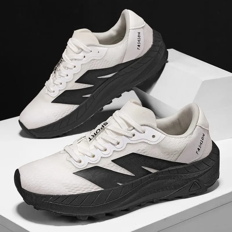 Men Running Shoes Breathable Off‑Road Trail Casual Sneakers Non‑Slip Outdoor Trekking Marathon Jogging Athletic Sport Footwear