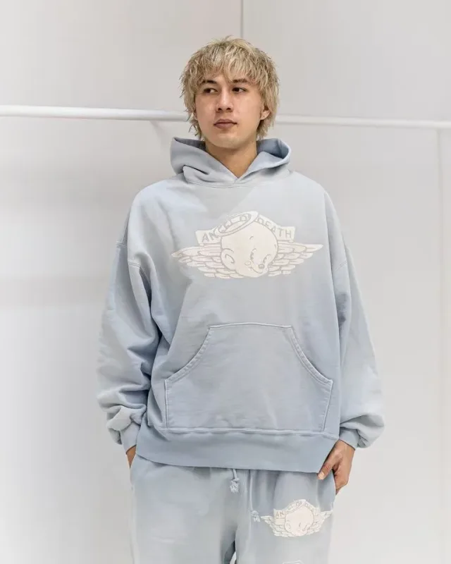 26SS New SAINT Mxxxxxx BABY MICHAEL HOODIE High-Street Oversized Cotton Hooded Sweater Printed Washed Hoodies For Men