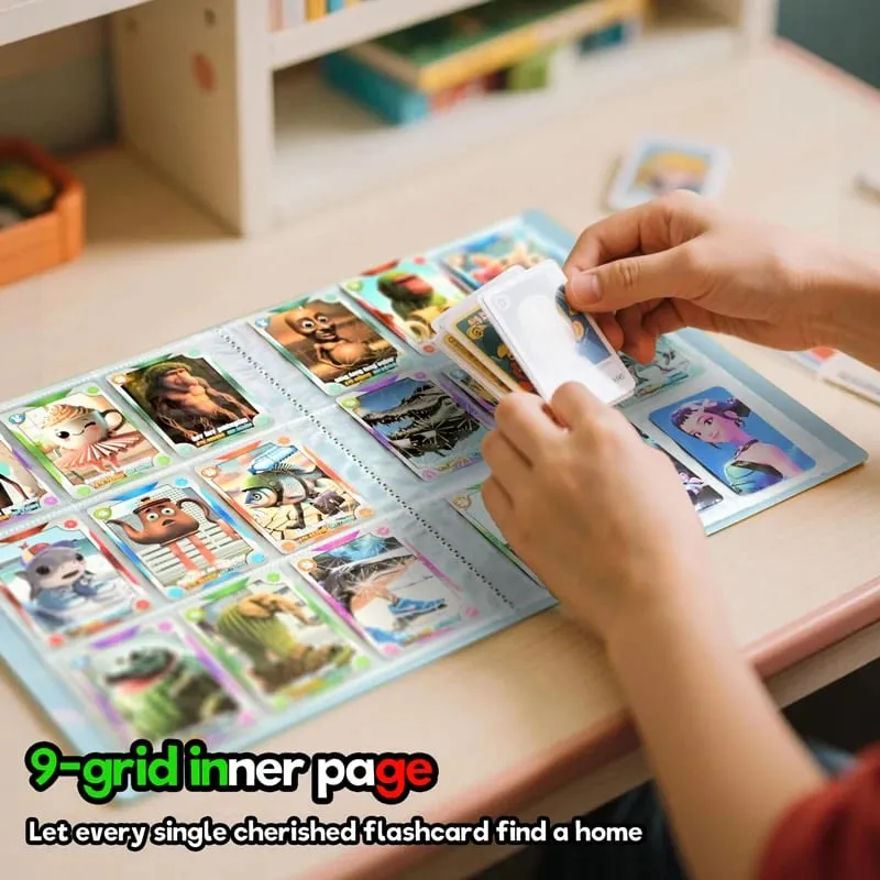 Italian Brainrot Card Album TungTungTung Sahur Tralala 24 Pages with 9 Prids Per Page Cards Storage Protector for Kids Gift
