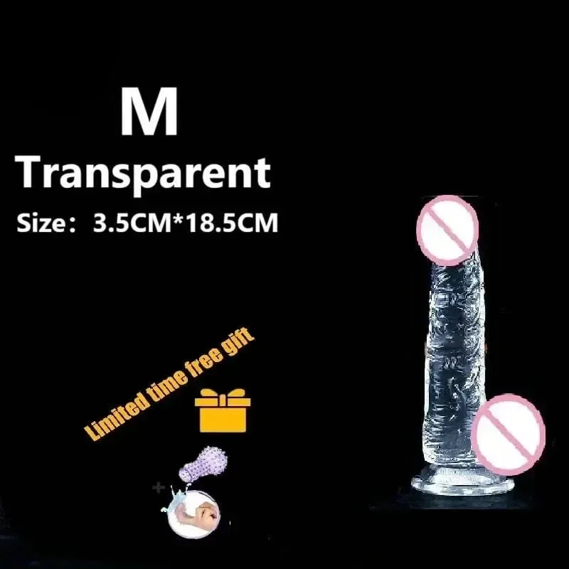 Transparent Realistic Dildo Strong Suction Cup Adult Sex Toys for Women Gay Anal Masturbation Realistic Dick Sex Toys Big Dick18