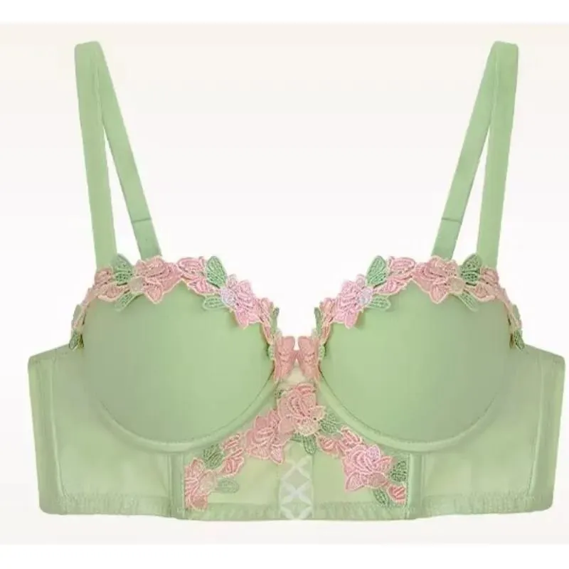 Japanese Sweet Sensual Bra Set Push Up for Small Breasts Lift & Gather Bigger Look Summer Light Soft Underwear Lingerie Set S-XL