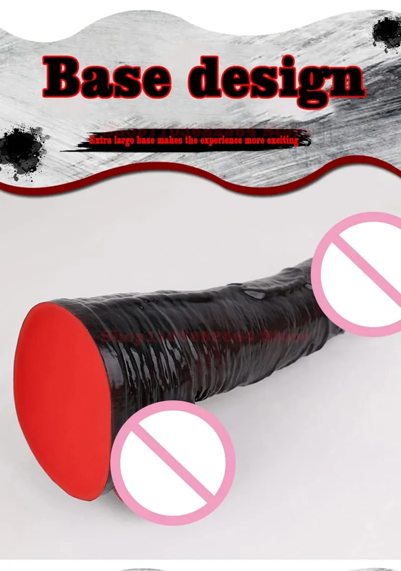 ขนาดใหญ่XXL 50ซม.X 10.5ซม.สมจริงDildoซิลิโคนGladiatorอวัยวะเพศชายของเล่นผู้หญิงG-Spot Masturbationผู้ใหญ่Dick Thickenสัตว์อวัยวะเพศชาย