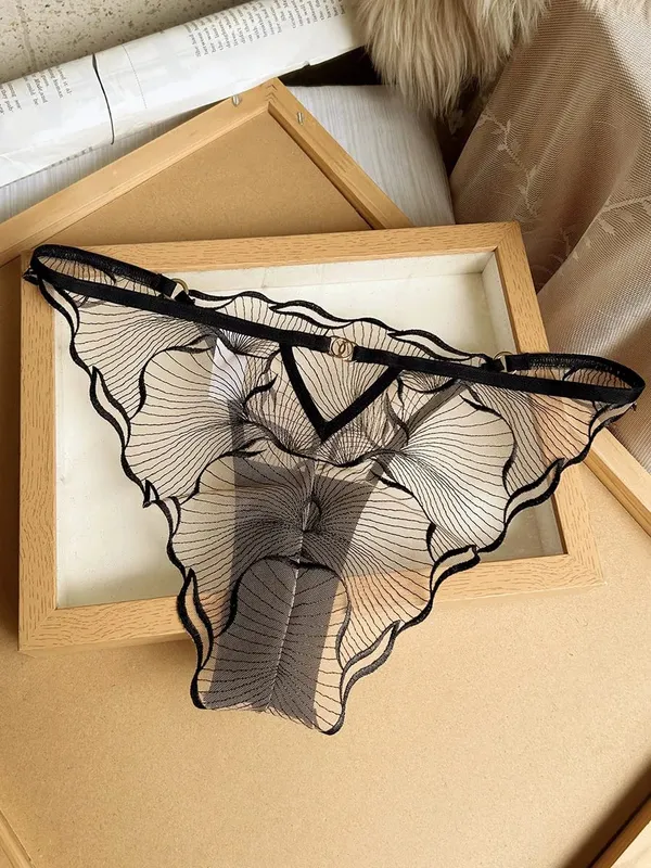 European Style Ultra Thin Sheer Lace Lingerie Set Embroidery Minimizer Bra Big Bust Support Slim Fit Underwear S-XL Size 32-38